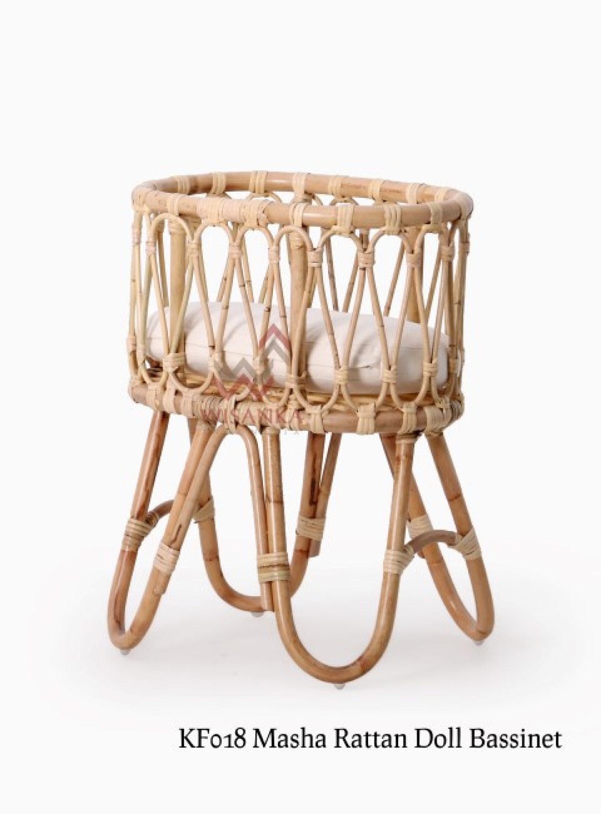 rattan dolls bassinet